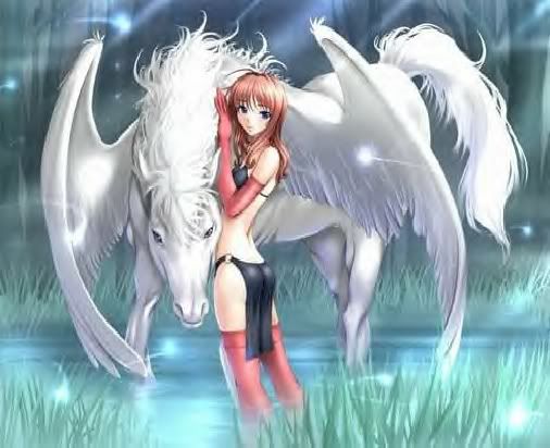 Anime Unicorn Girl