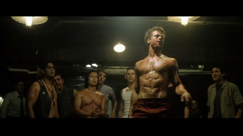 brad pitt body fight club. Brad Pitt (fight club) workout