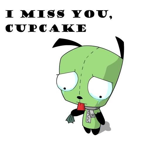 Gir I Miss You Cupcake