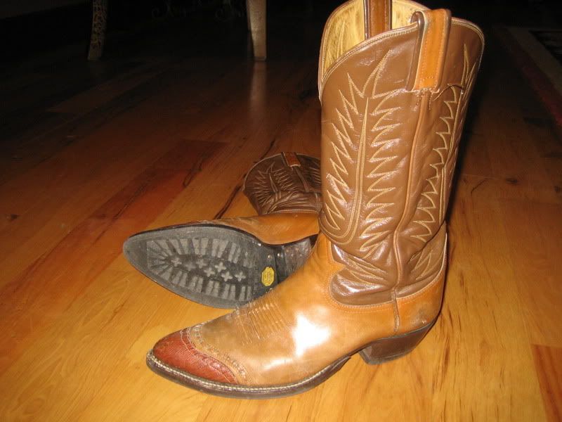 Ariat Cowboy Boots. pair of Ariat cowboy boots