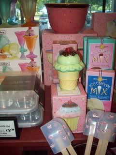 Tons of ice cream and cupcake goodies