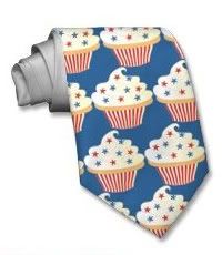 4th of July Cupcake Tie