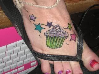 Amy's Cupcake Tattoo