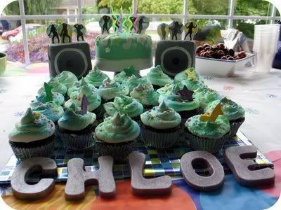 Chole's Dance Party Cupcakes