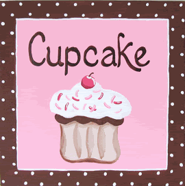 Cupcake Canvas Reproduction