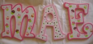 Cupcake Letters