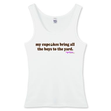 Sugadeaux "boys to the yard" Fitted Tank Top 