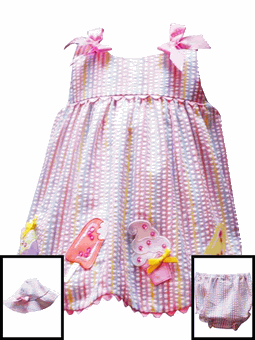 Summer Sweets Infant Sundress and Hat