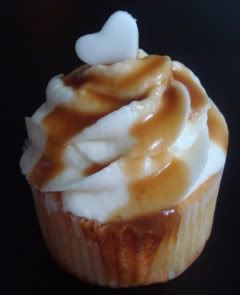 IN - Sweet Caramel Corn Cupcake with Salted Caramel Frosting and Caramel Drizzle