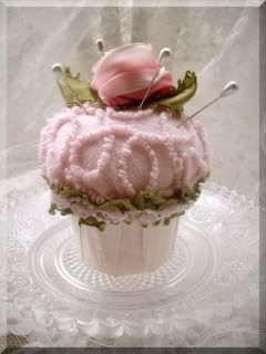 Vintage Chenille Bedspread Cup Cake ...Pink Pistachio