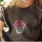 cupcake bling tee