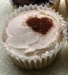 NY - Chai Tea Latte Cupcakes with Buttercream Frosting and a Sprinkle of cinnamon