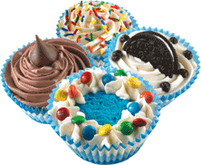 Maggie Moo's has cupcakes