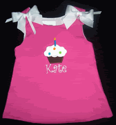 Cupcake Monogrammed Birthday Dress