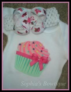 Sweet Lil Cupcake Set with Bling
