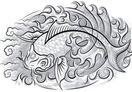 tribal phoenix tattoos for men koi fish 