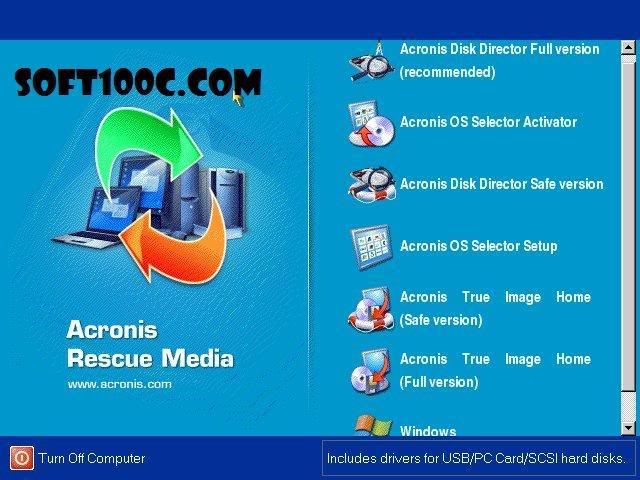 Acronis FULL Rescue Media 2010 - ISO (Eng/Rus)