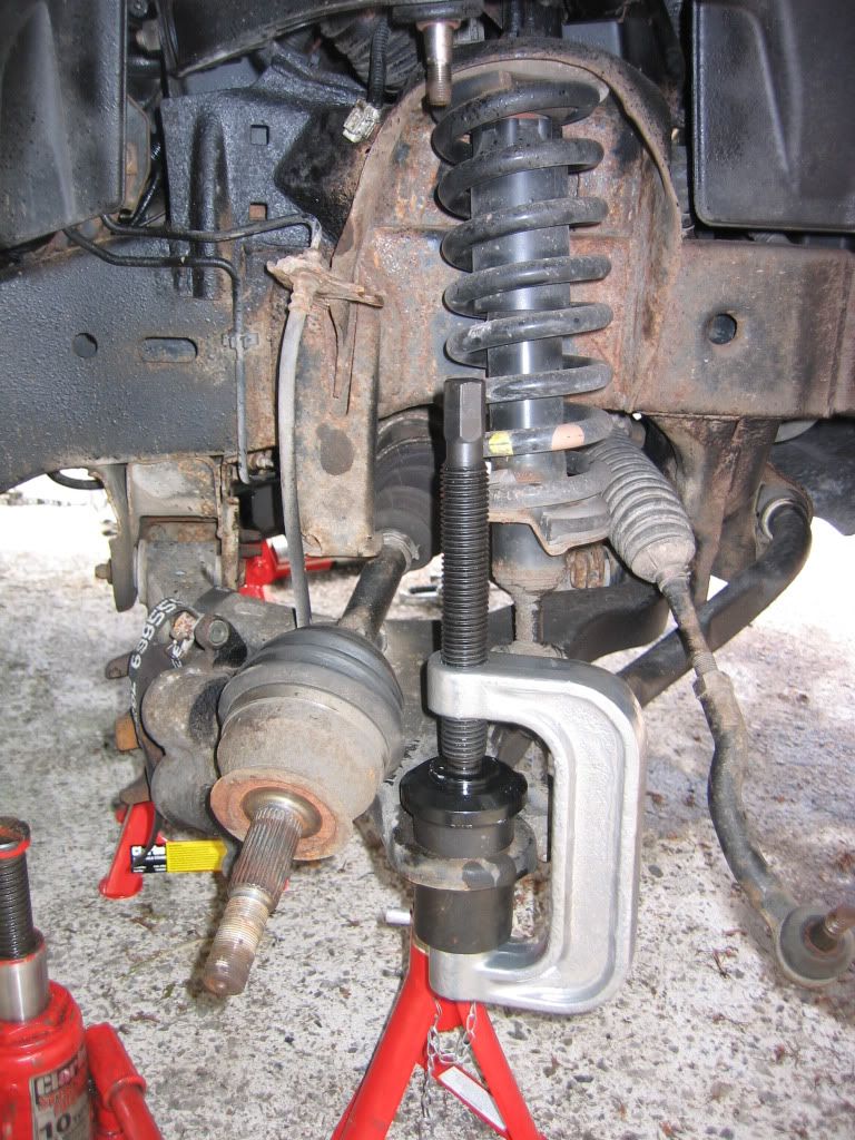 Replacing front ball joints