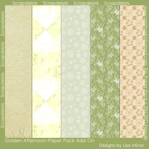 Golden Afternoon Paper Pack Add-On Golden Afternoon Paper Pack Add-On