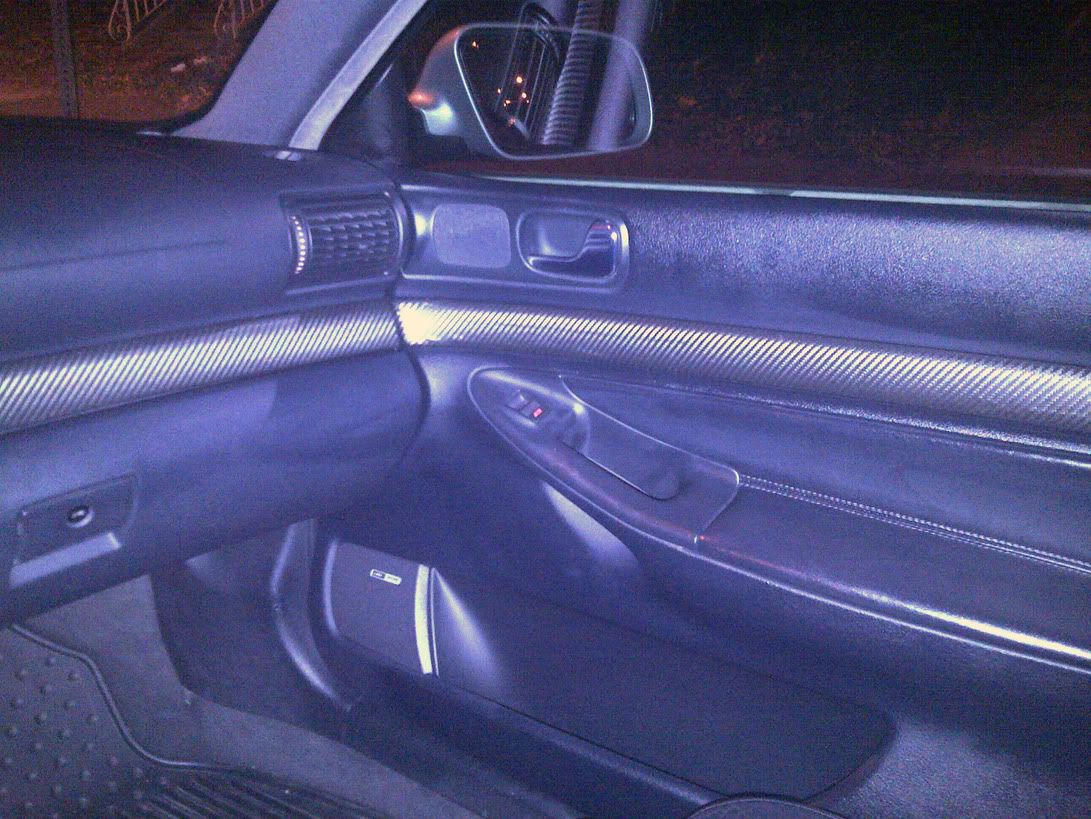 Carbon Fiber Wrap interior progress!!
