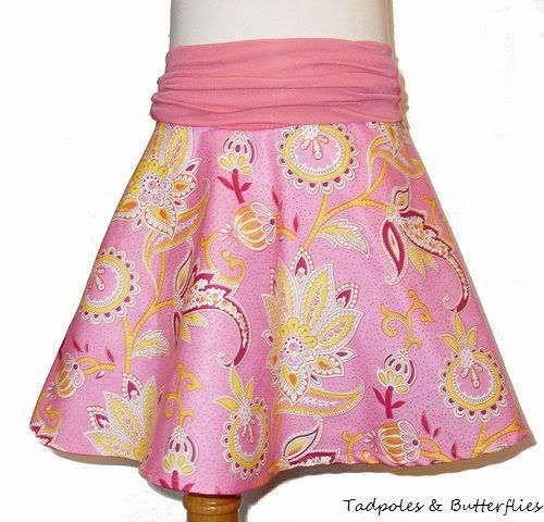 TNB Whimsy Skirt~Taffy Florals~2T-4T~Optional Matching Tee