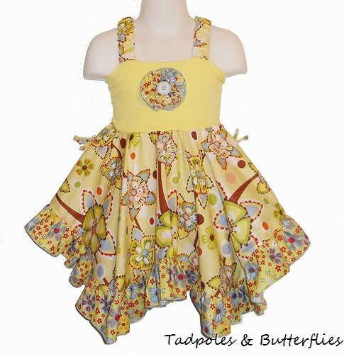Let the Twirl FLY~ Custom TNB Euro Apron Dress in Lovely Frolic Print!