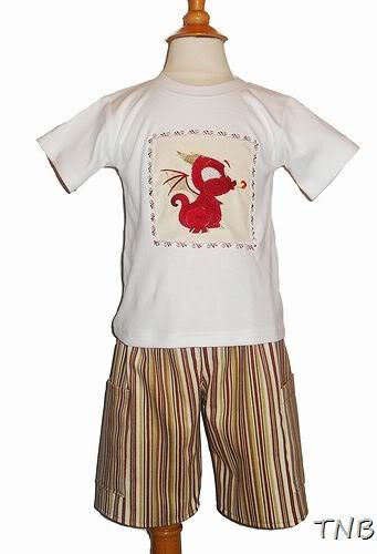 Little Dragons ROAR~TNB Boys Outfit~Size 2/3~Slightly Discounted!