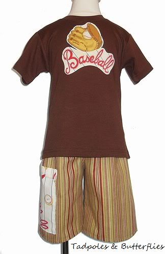 TNB Baseball Shorts & Tee Set~Boys Size 5/6~Back to School