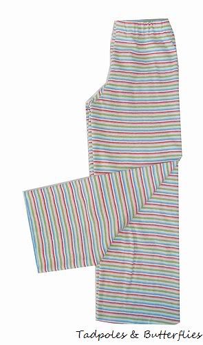 TNB Striped Cotton Knit Yoga Pants for Girls~Variety of Colors~~Custom Sz 12M-12 YR!