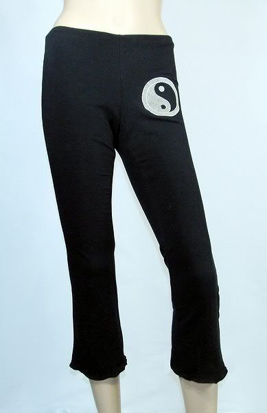 Yin & Yang~Kobieta Cropped Yoga Pants/Capris~Size XS/SM