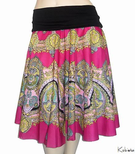 ::Christmas Bonanza Skirt Sale:: Kobieta Full Circle Skirt~Hindi Rose~