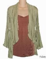 Kobieta Poets Cardigan in Bamboo or Beech Stretch~Perfect for cool Spring and Summer Nights