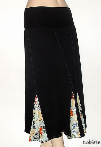 *NEW*Kobieta Stunning 6 Panel Godet Skirt~Custom Size
