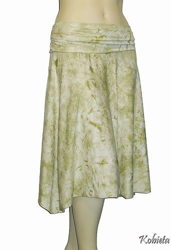 Kobieta Jersey Girl Skirt~Assymetrical 1/2 Circle Yoga Semi-Custom