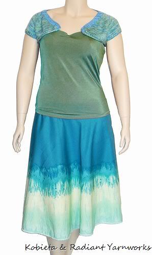 Kobieta & Radiant Yarnworks~Liquid Beauty Skirt and Shrug Set~Size Med/Large