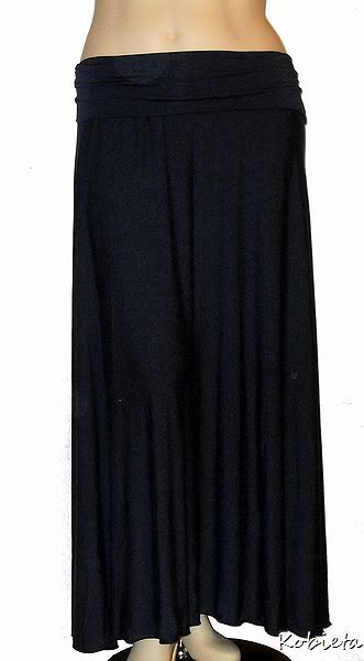 *NEW* Kobieta Grecian Goddess Bamboo Jersey Long Skirt~Black~Custom Size