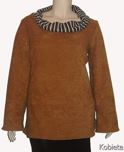 Kobieta Spring Cowl Neck Sweater Tunic~Size L~16W