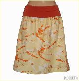 Kobieta Yoga Band Skirt in Dewberry Sparrows~Custom Size