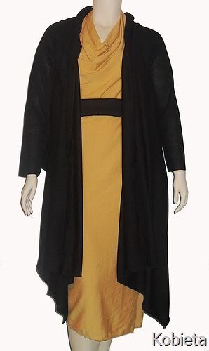 *New Design*Kobieta Chameleon Cardigan~Multi Look Black Sweater Knit Wrap Cardi~Size Med- Xlarge
