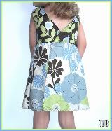 New Design!~Blooming in Blues~Toddler Pinafore Wrap Dress~Intro Price~2t/3t~w/opt. Matching Journals