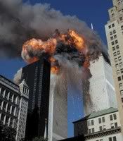 Twin Towers on Fire