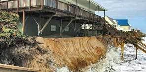 Beach erosion