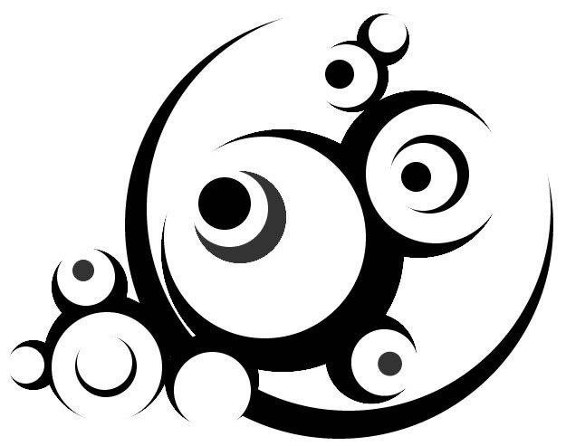 tribal moon tattoos. Tribal shoulder tattoo designs are obtained because the 