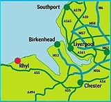 map of rhyl