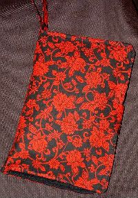 Red and Black Floral Diaper Wallet