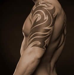 A Tribal Tattoo Designs on the Arm of A Tattoo Admirer