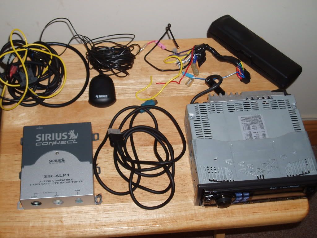 FS Alpine CDA9856 cd mp3 IPOD headunit, and siralp1 satellite tuner