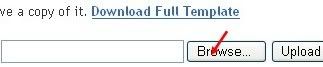 Upload new blogger template