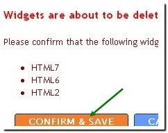 Confirm delete all widgets