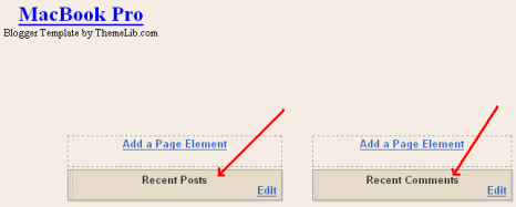 MacBook Pro dark blogger template - Recent Posts and Recent Comments